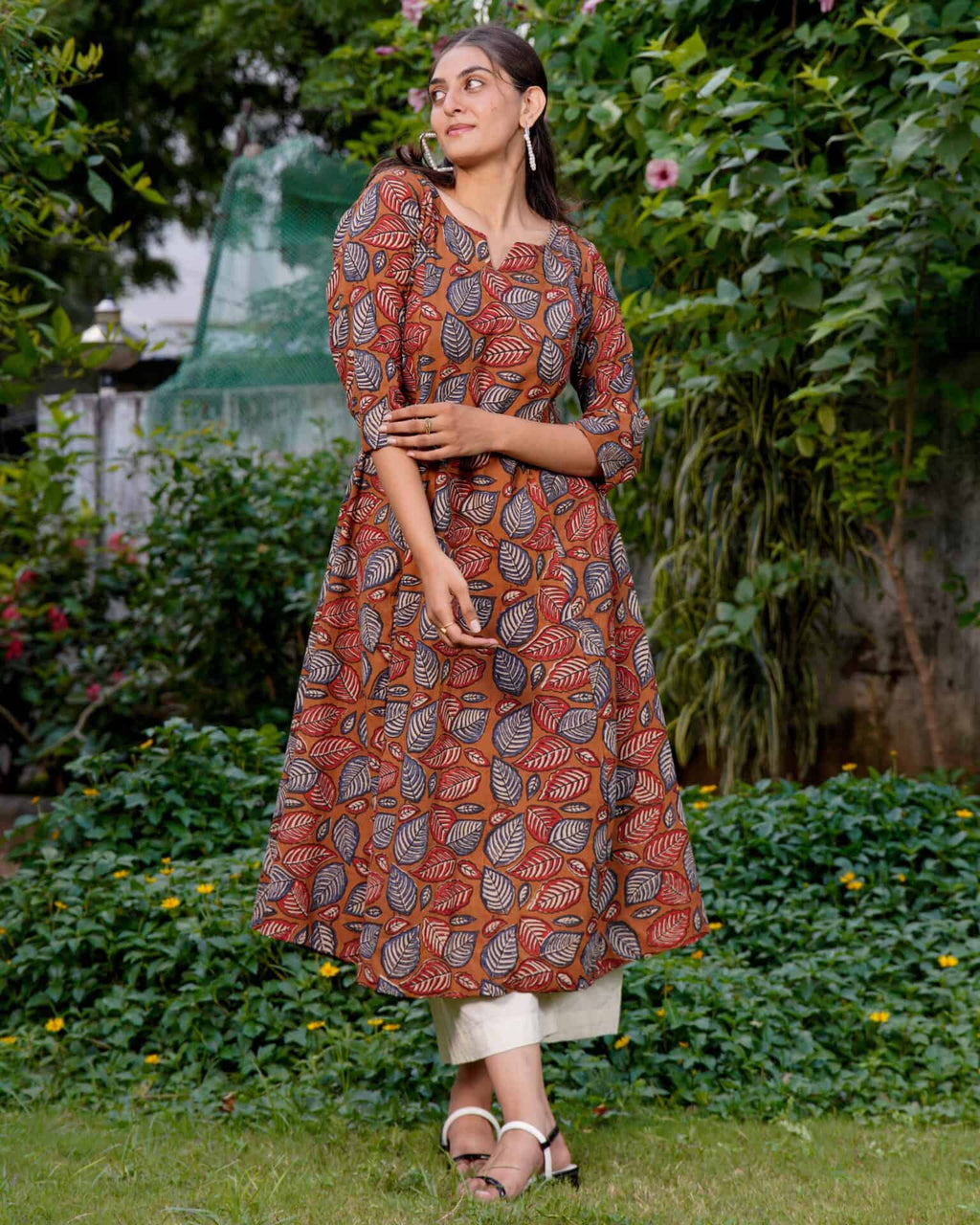 Mustard floral Kiara dawn maternity Dress