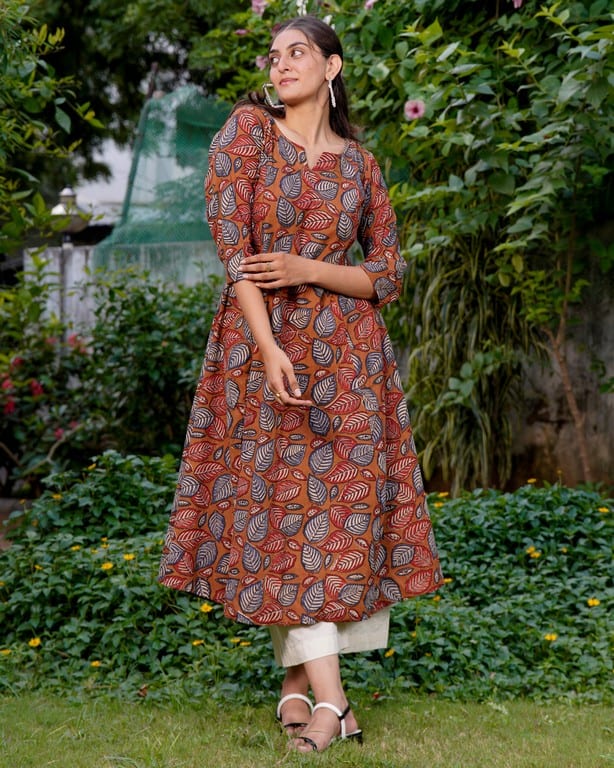 Mustard Floral Kiara Dawn Kurta