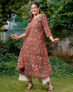 Mustard Floral Kiara Dawn Kurta