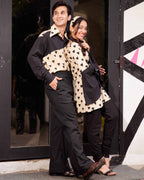Black Cinnamon Cupid Retro Couple Set