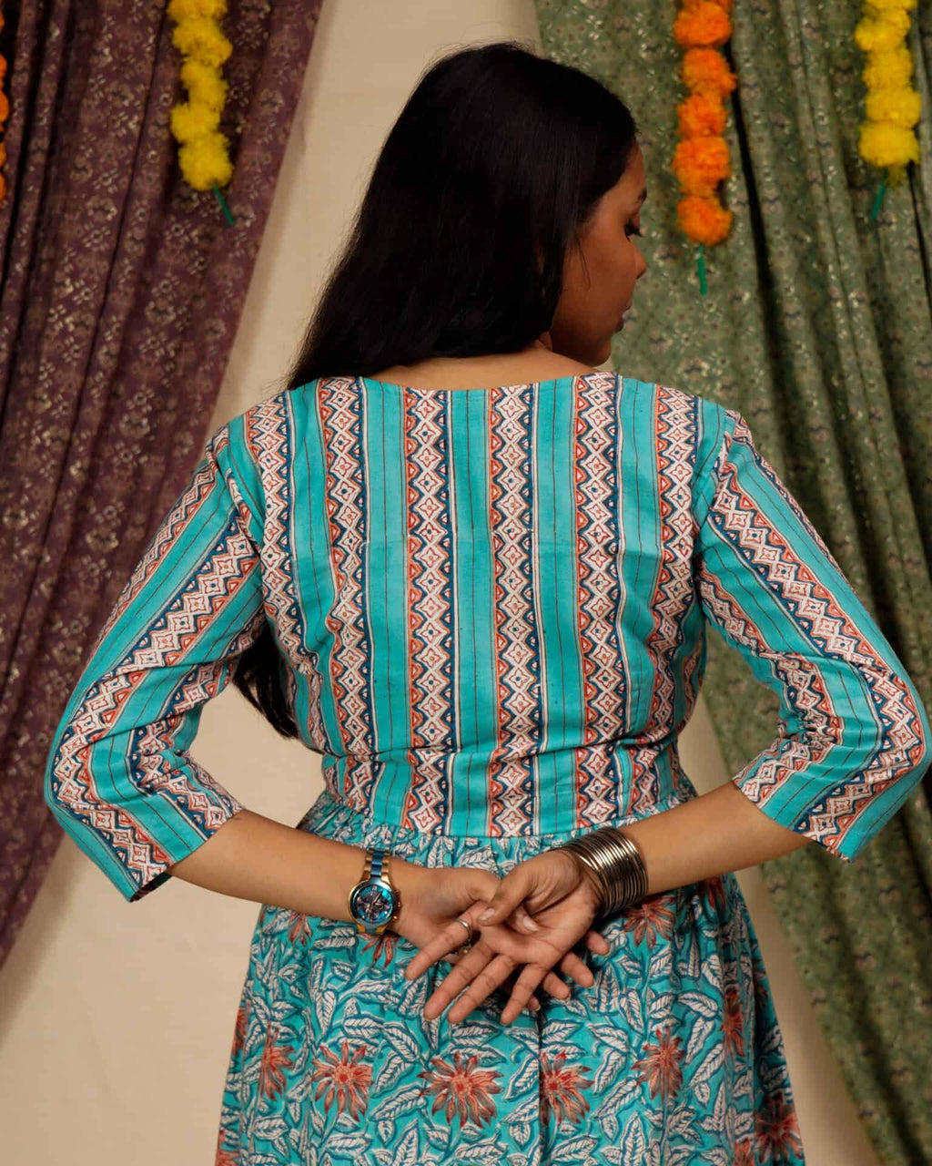 Cotton Candy Angrakha Kurta Set