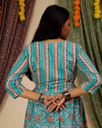 Cotton Candy Angrakha Kurta Set