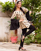 Black Cinnamon Cupid Retro Dress Set