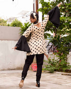 Black Cinnamon Cupid Retro Dress Set