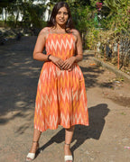 Orange Blossom Ikat Dress