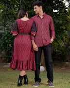 Beetroot Diverting Threads Couple Set