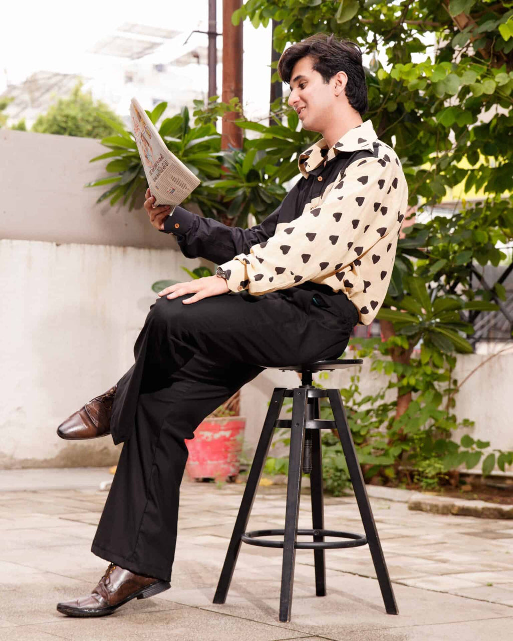 Black Cinnamon Cupid Retro Pant