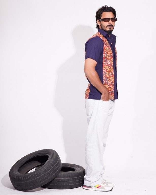 Leafy Wood Button Down Shirt