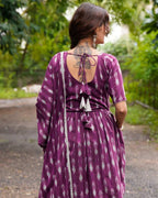 Purple Aster Sharara Set