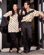 Black Cinnamon Cupid Retro Couple Set