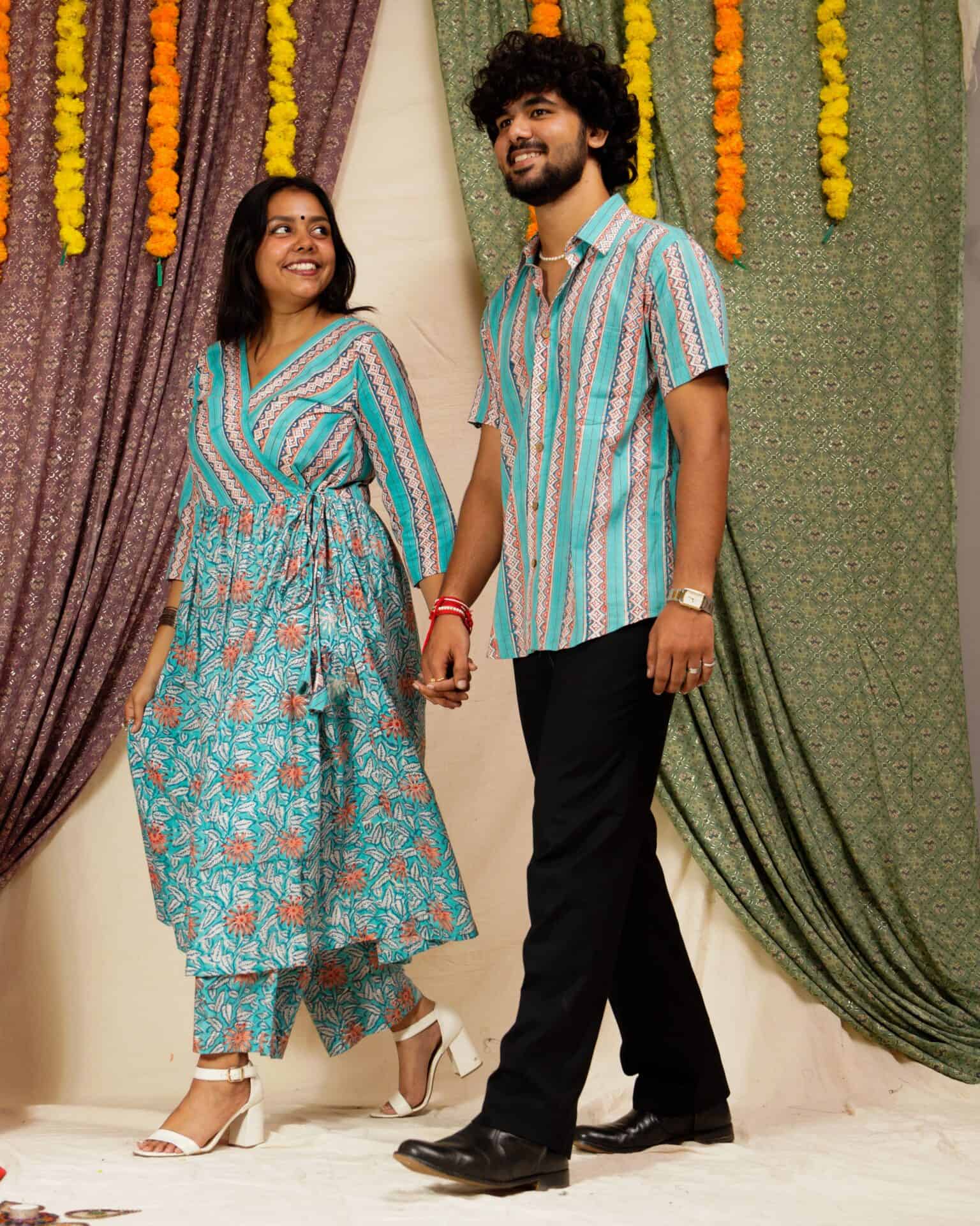 Cotton Candy Angrakha Family Set