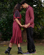 Beetroot Diverting Threads Couple Set