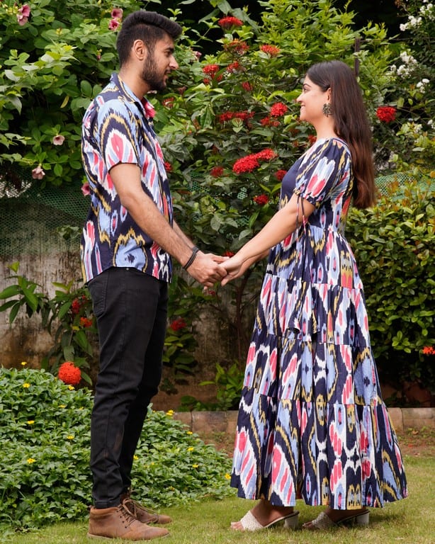 Banjaran Long Dress Couple Set