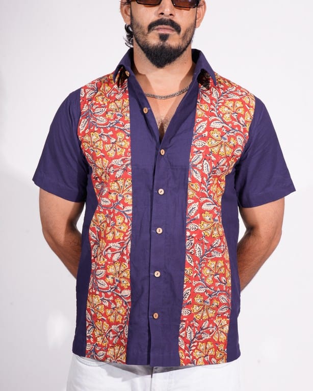 Leafy Wood Button Down Shirt