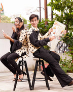 Black Cinnamon Cupid Retro Couple Set