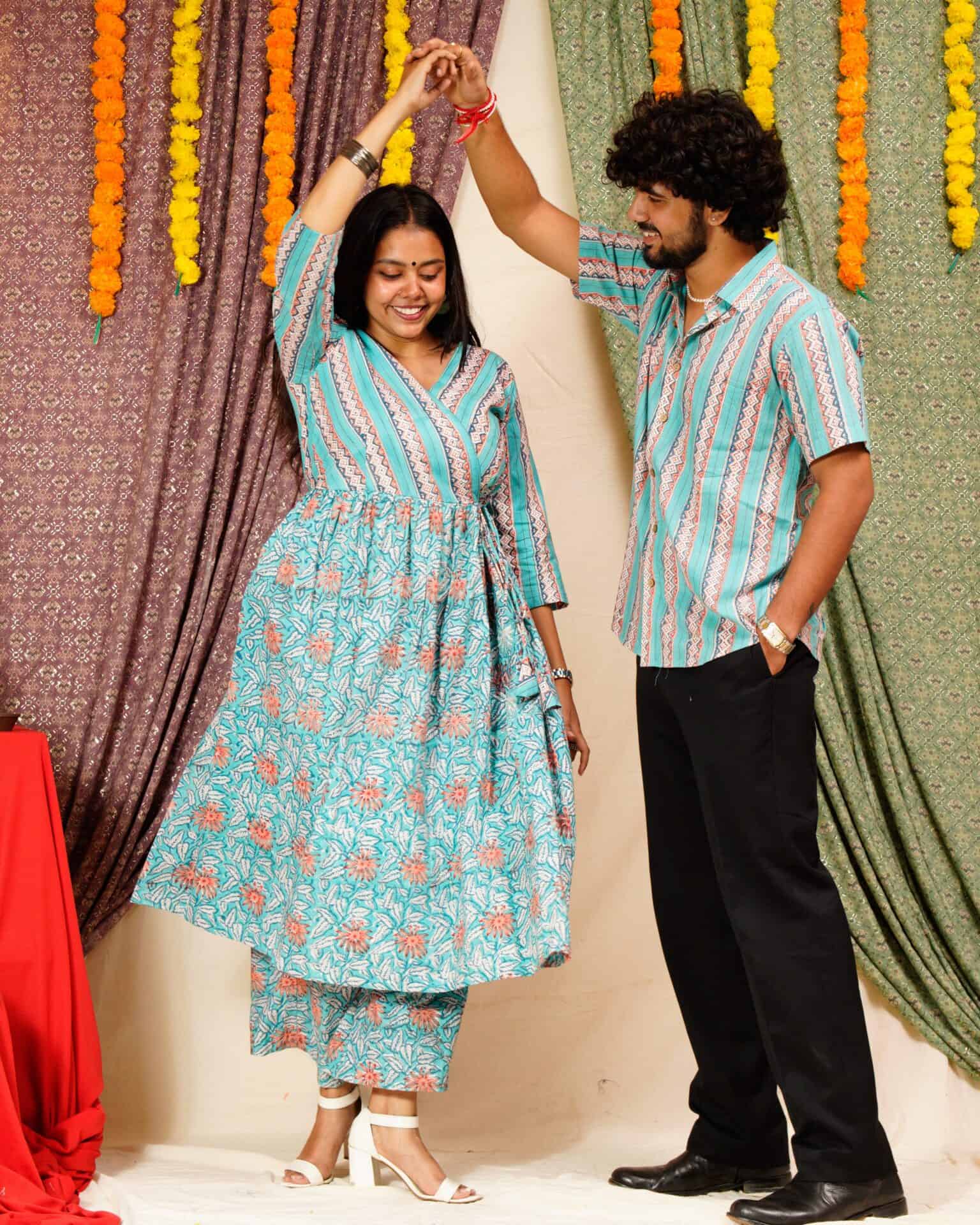 Cotton Candy Angrakha Family Set