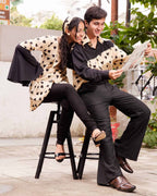 Black Cinnamon Cupid Retro Couple Set