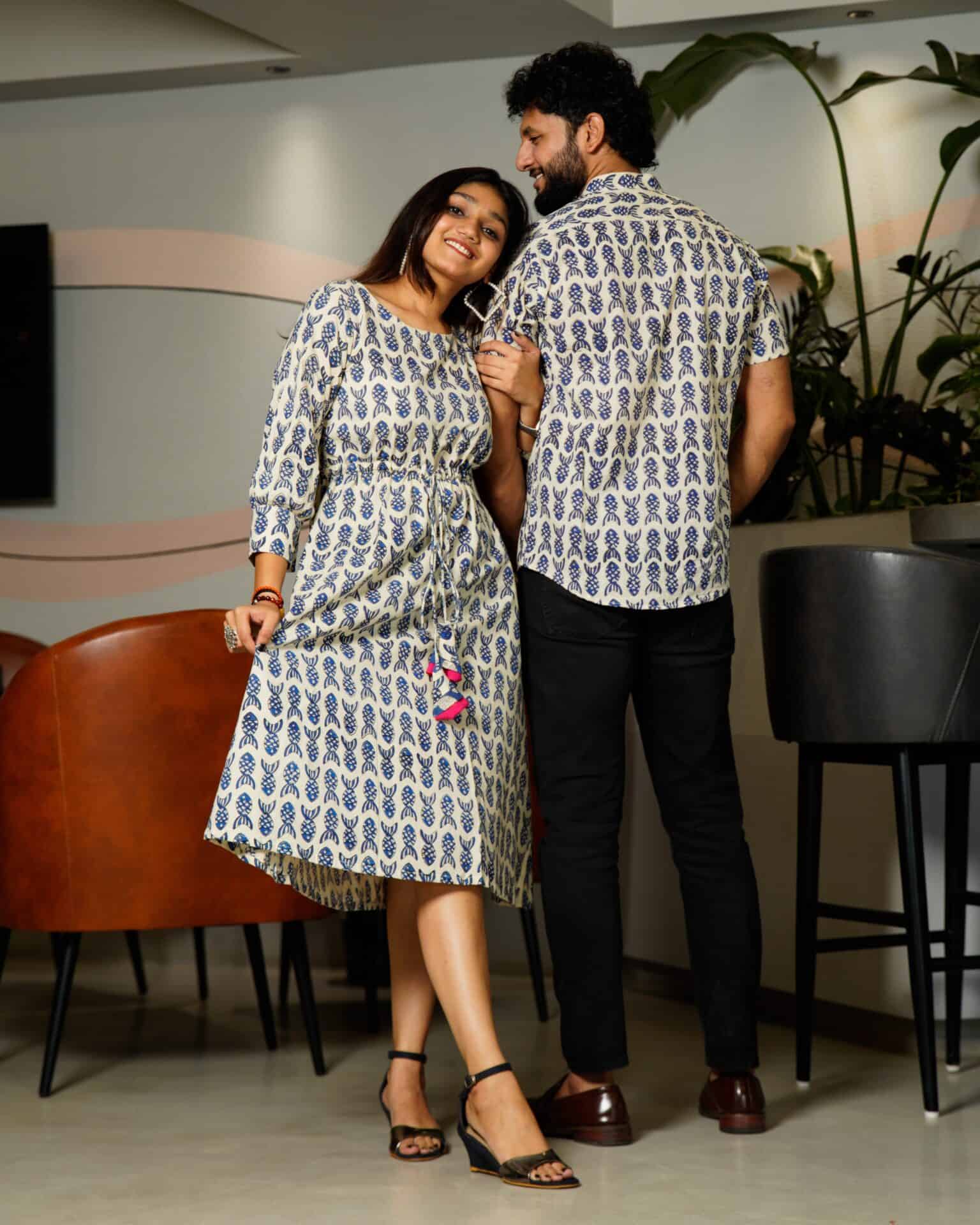 Blue Shoal Couple Set