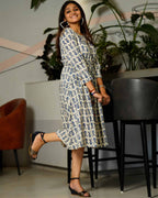Blue Shoal Maternity Dress