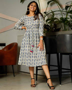 Blue Shoal Maternity Dress