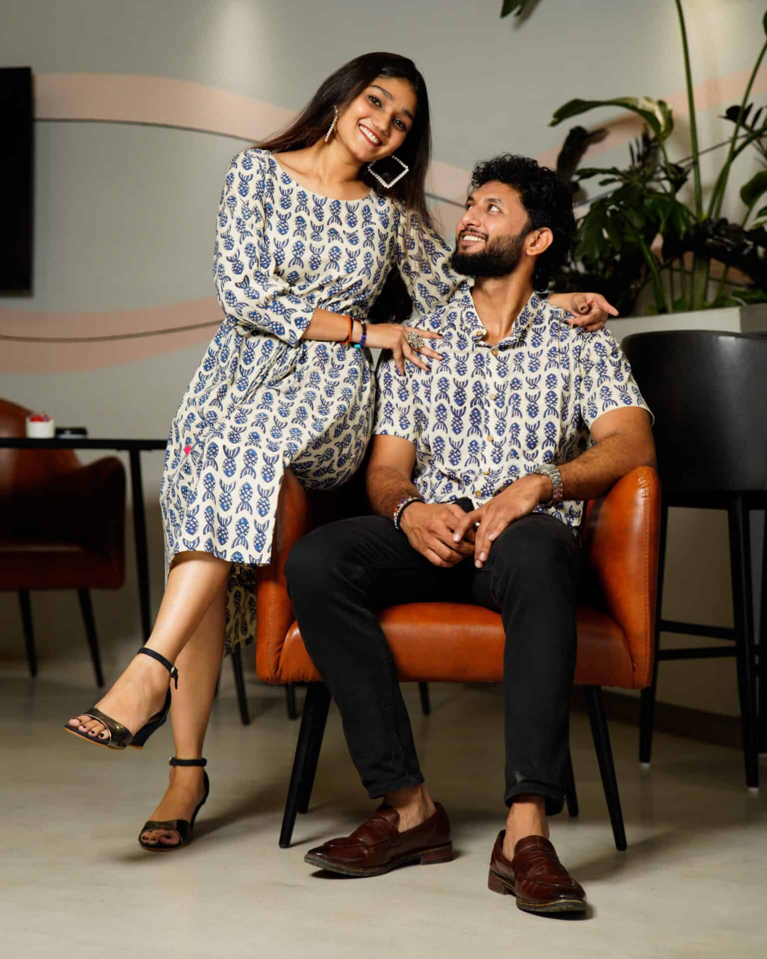 Blue Shoal Couple Set