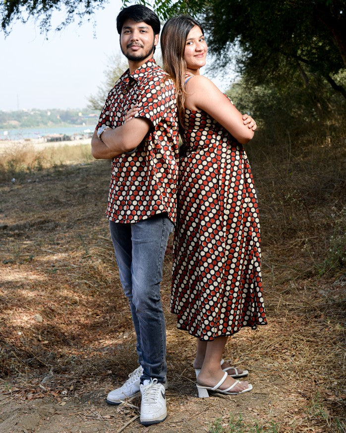 Archies Red Loma Couple Set