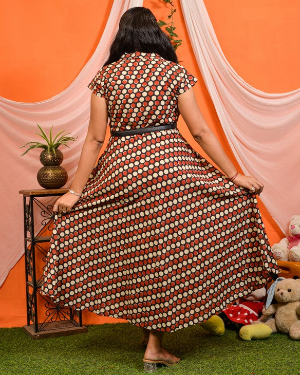 Archies Red Polka Dot Maternity Dress