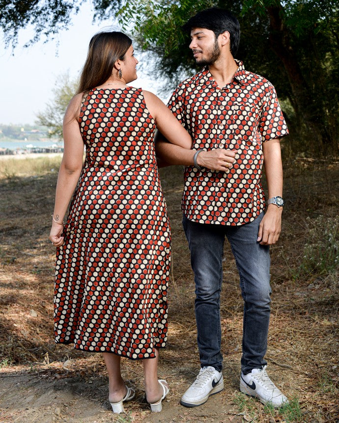 Archies Red Loma Couple Set
