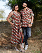 Archies Red Loma Couple Set