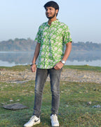 Pistachio Green Floral Shirt