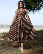 Archies Red Loma Maternity Dress