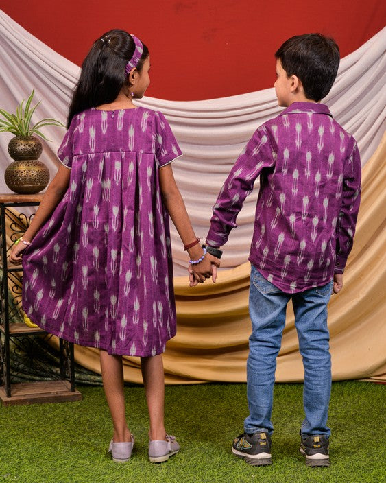 Purple Aster Father Kid Twining