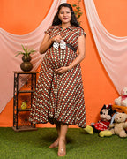 Archies Red Polka Dot Maternity Dress