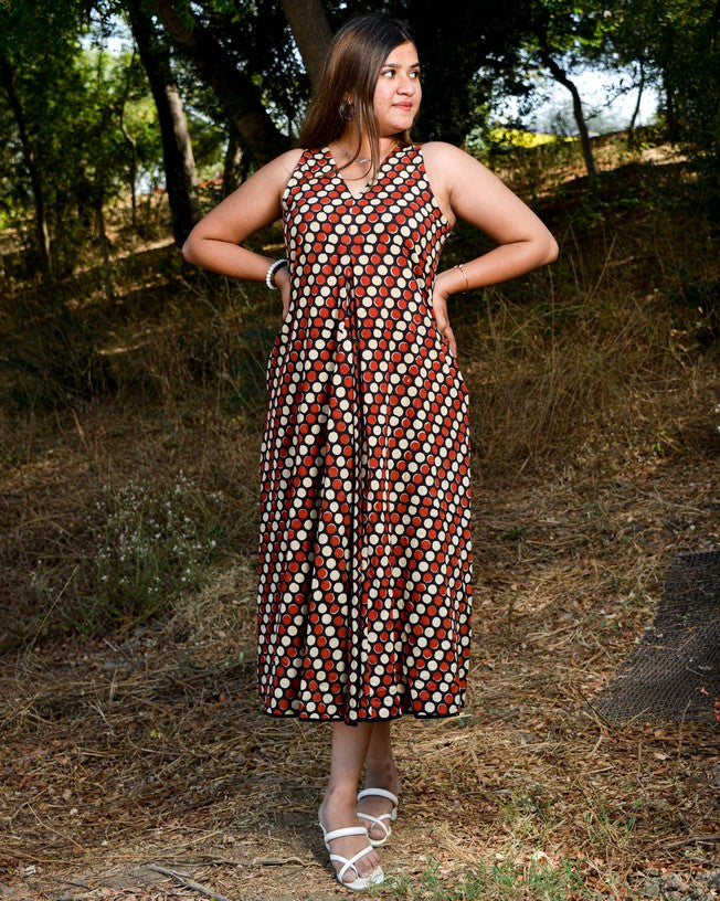 Archies Red Loma Dress
