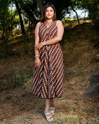 Archies Red Loma Maternity Dress