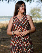 Archies Red Loma Maternity Dress