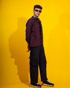 Rich Mauve Jacket style shirt