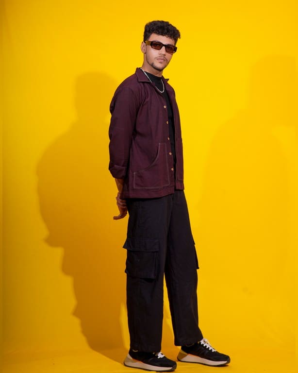 Rich Mauve Jacket style shirt