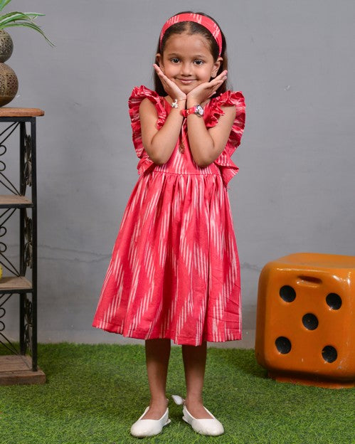 Flamingo Pink Kids Dress