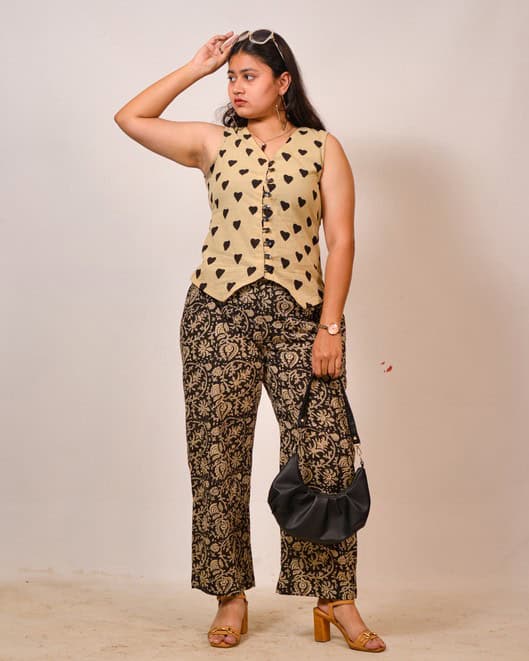 Kiara Hearts Vest Co-ord Set