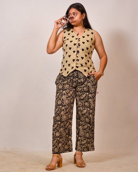Kiara Hearts Vest Co-ord Set