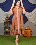 Basil Floral Shirt Dress Maternity Dress