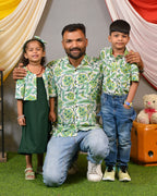 Forest Floral Jacket Father Kid Twining