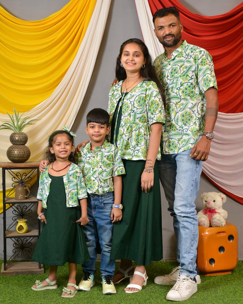 Forest Floral Jacket Family Set