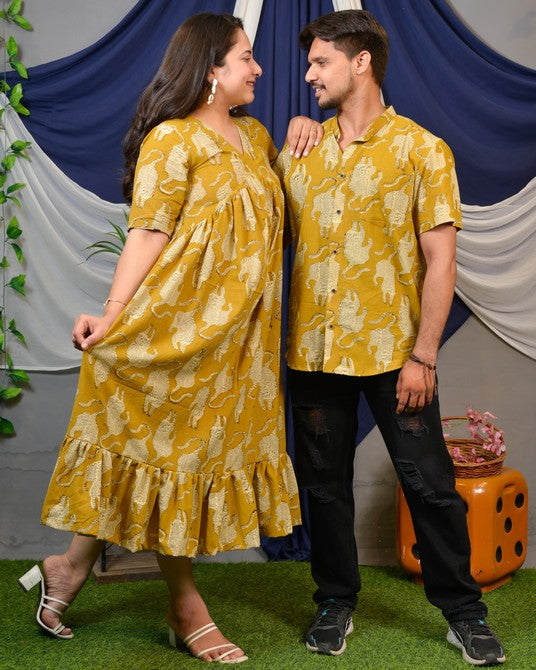 Mustard Lisa Midi Couple Set Main image