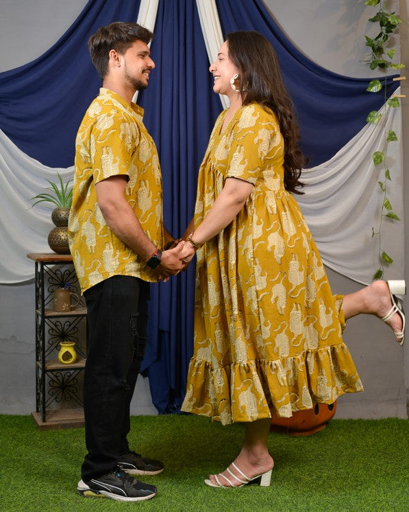 Mustard Lisa Midi Family Set