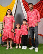 Flamingo Pink Senorita Ikat Family