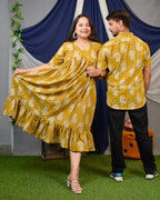 Mustard Lisa Midi Couple Set