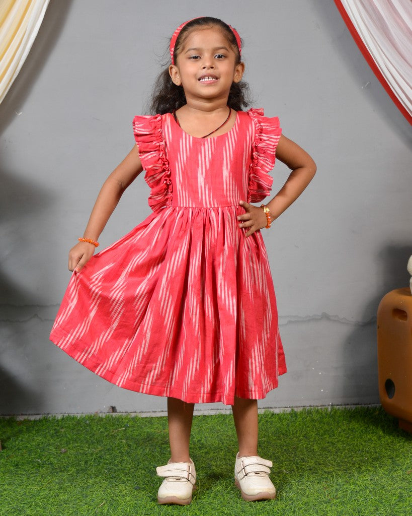 Flamingo Pink Senorita Ikat Family