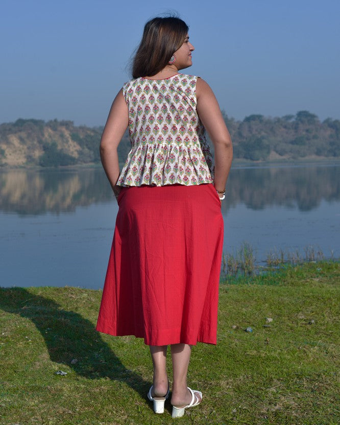 Cherry Red Jacket Dress